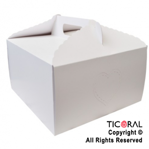 CAJA TORTA GRANDE 30 X 30 X 15CM 10 UNIDADES X 1